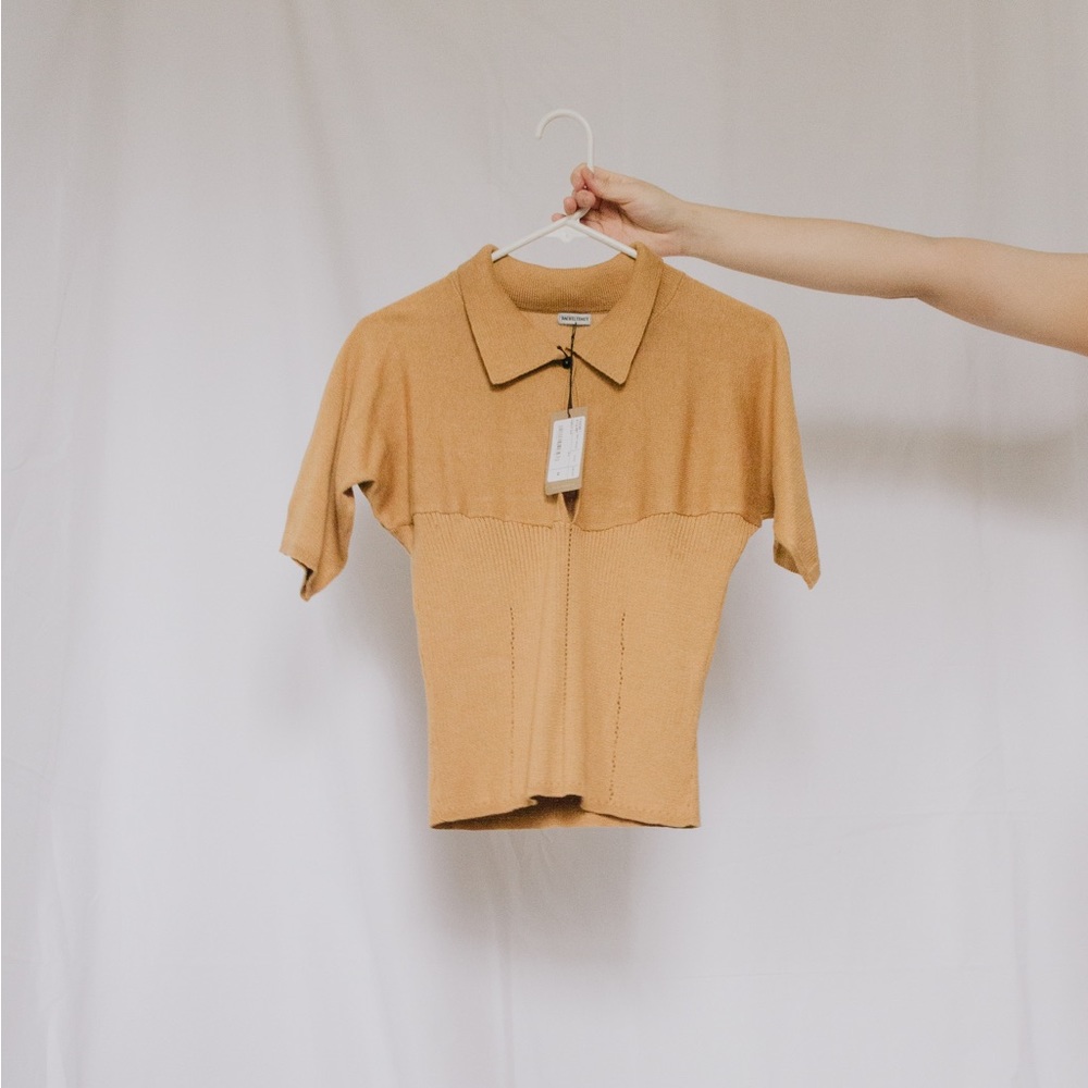 NWT Rachel Comey knit keyhole top - Picture 2 of 11